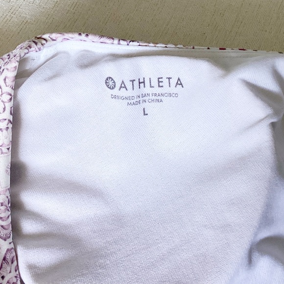 Athleta Aqualuxe One piece Swimsuit Woman’s Size Large High Neck Ties in Back - Picture 8 of 13